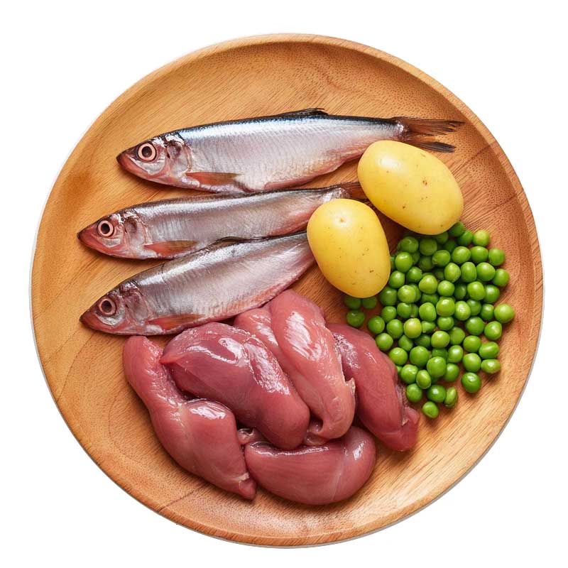 Obrazek Granule pro kočky TYGERO 70 kachna se sardinkami - 1kg