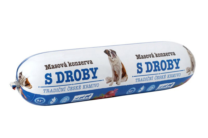 Obrázek Droby s červenou řepou pro psy - konzerva 1000g Obrazek Droby s červenou řepou pro psy - konzerva 1000g