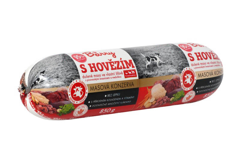 Obrázek BARRY s hovězím pro psy - konzerva 850g Obrazek BARRY s hovězím pro psy - konzerva 850g