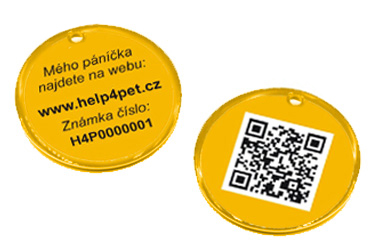Nerezová známka H4P Nerezová známka H4P